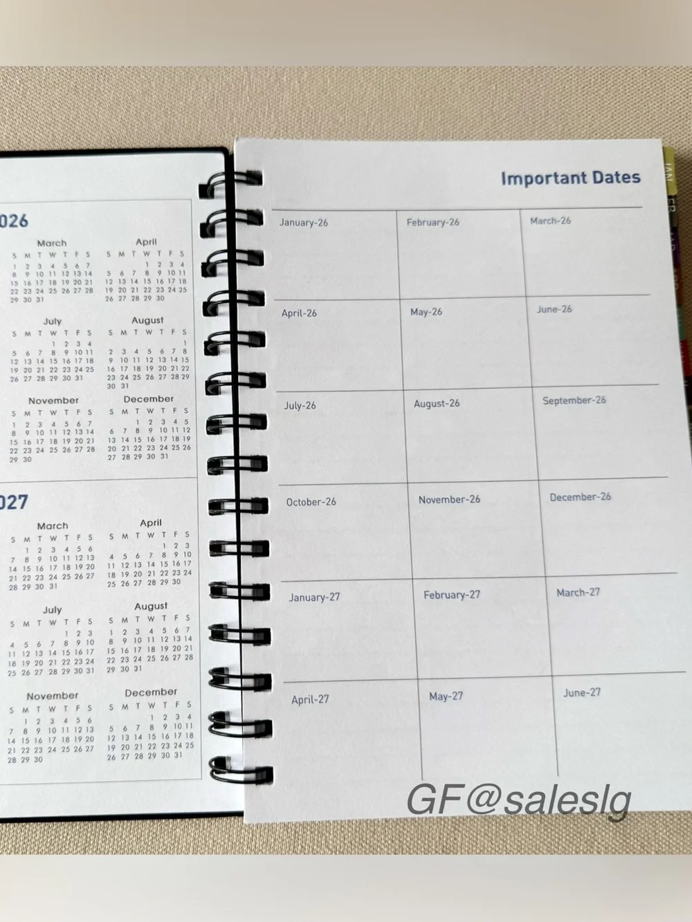New Black Hard Cover 2026-2027 Planner Gift Set Fits Coach Notebook covers
